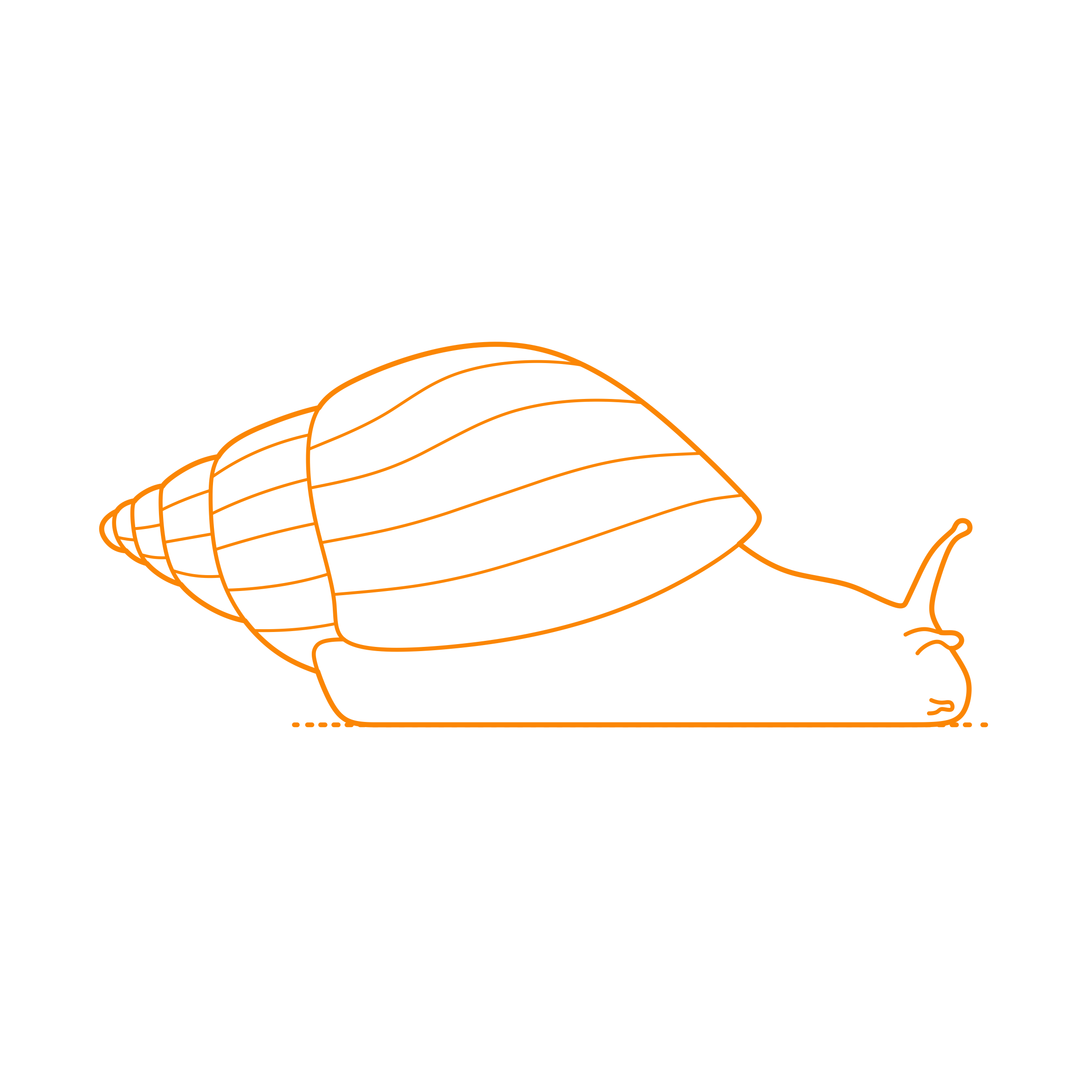 Animals Gastropods Giant African Snail Icon Svg Vector Free Vectors